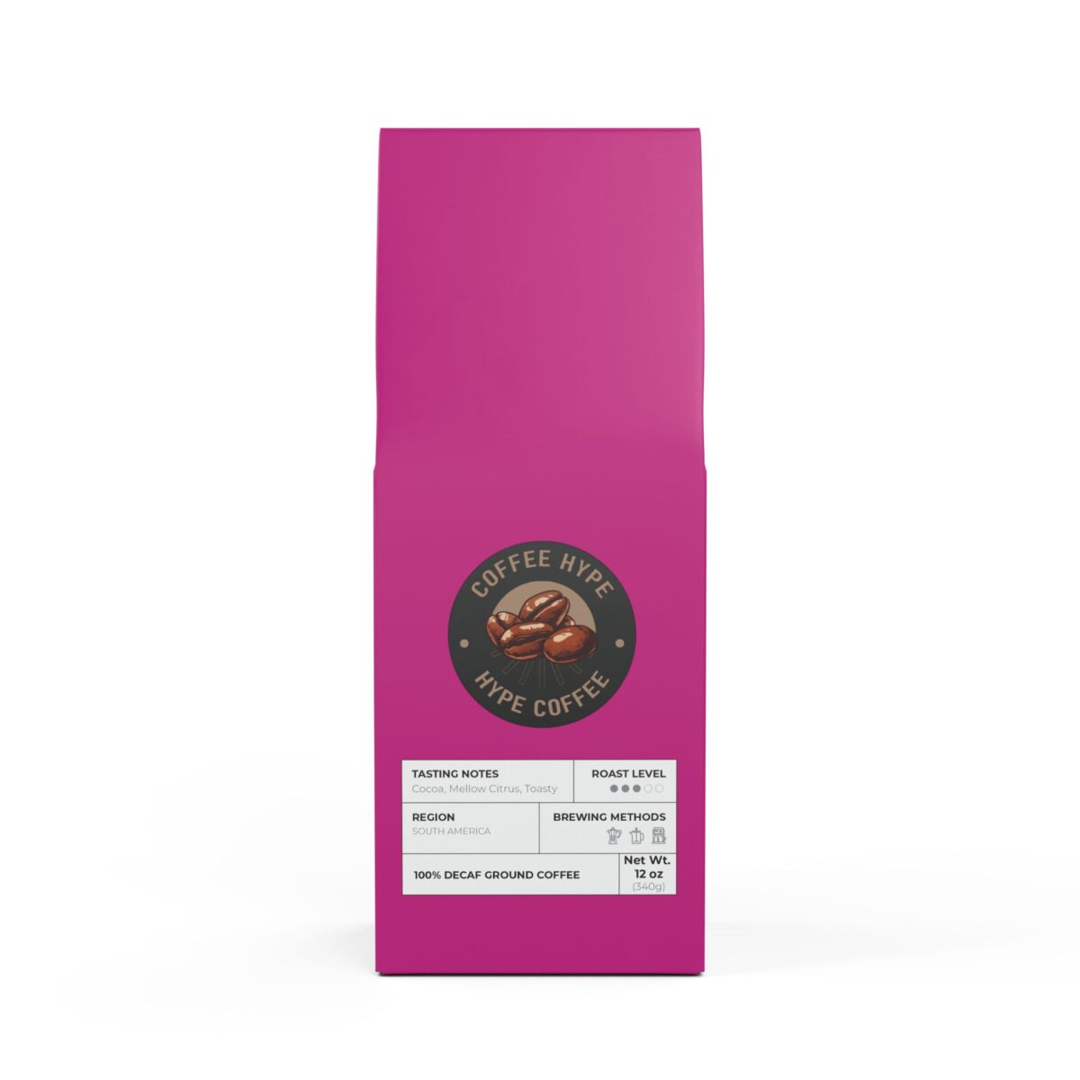 Coffee Trapper Peak $HypeCoffee$ Decaf Coffee Blend (Medium Roast) - Image 2